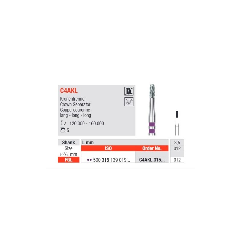 Сверло для коронки C4AKL op.1шт. Эдента