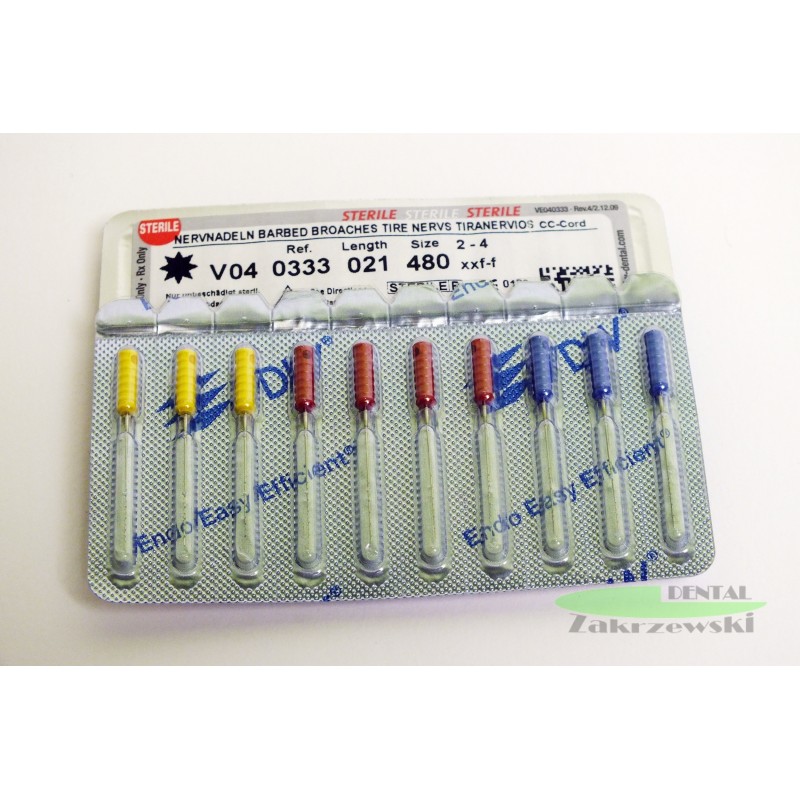 Стерильные пульпы op.10 шт. VDW