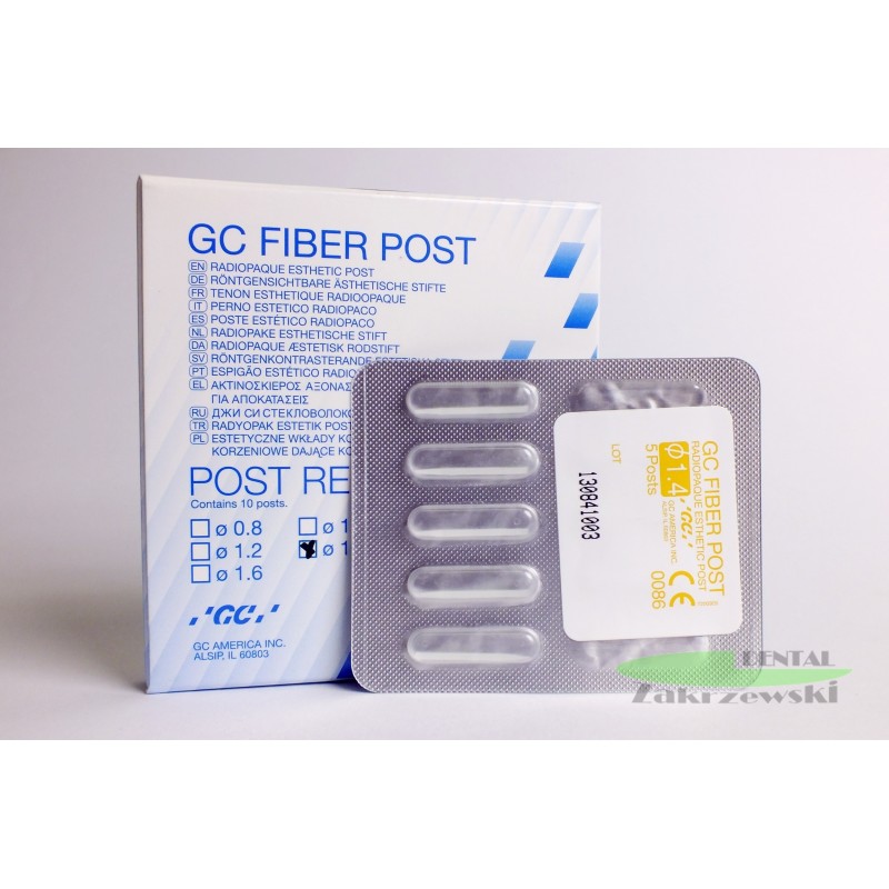 Sztyfty Fiber Post op.10 шт. GC