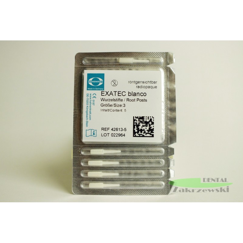 Стеклопластиковые палочки Exatec Blanco op.1 шт. Hahnenkratt