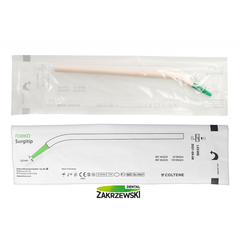 Наконечники для млекопитающего Surgitip 2,8 мм. op. 20 шт. Roeko