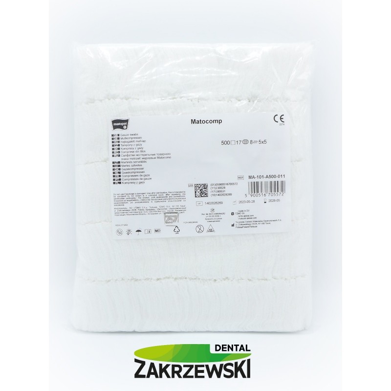 Несъедобные компрессы 5х5 см.17 ниток. op. 500 шт. Матопат