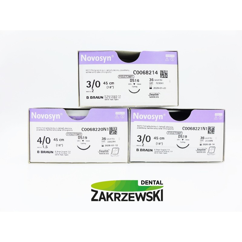 Нить chir. Novosyn 3/0, 3/8 колеса Braun