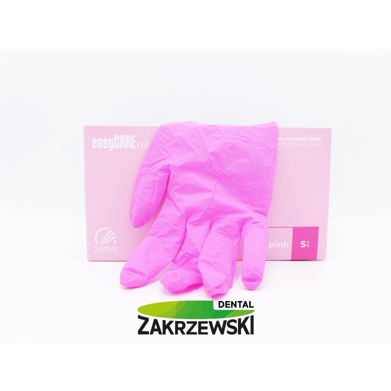 Перчатки нитриловые EasyCare фуксия op.100 шт. Набросок