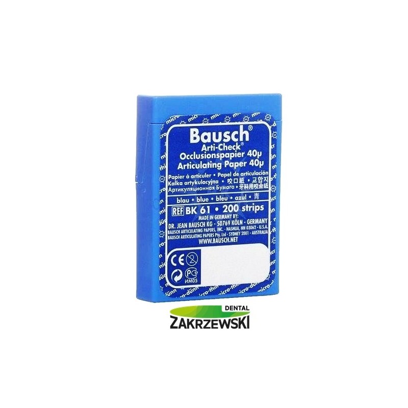 Калька в полосах BK 61 синий 40 mic. op.200 шт. Bausch