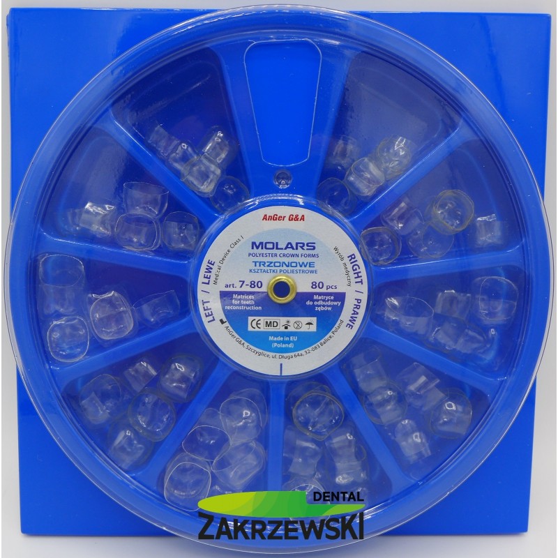 Коронки для моляров 7-80 op.80 шт. AnGer