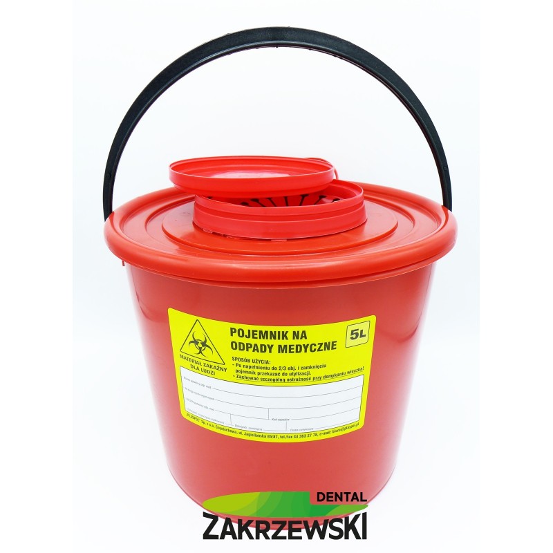 Контейнер для использованных шприцев. 5л.