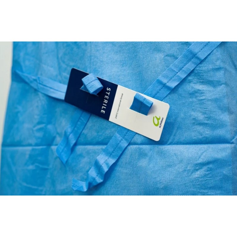 Хирургический халат одноразовый стерильный контур