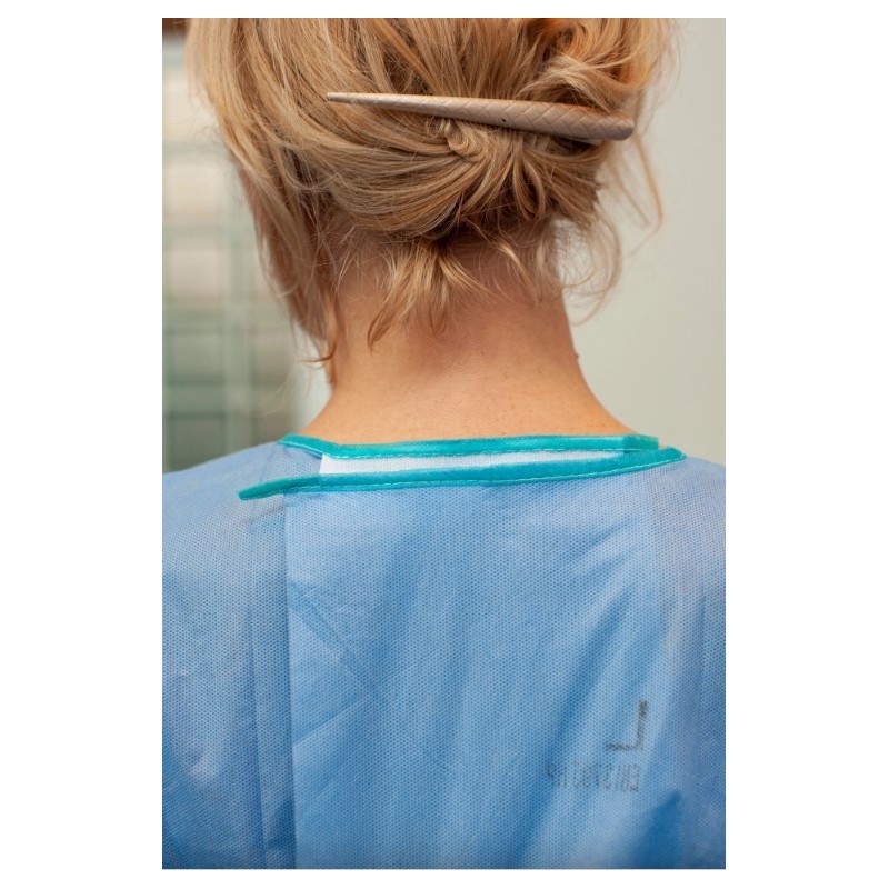 Хирургический халат одноразовый стерильный контур