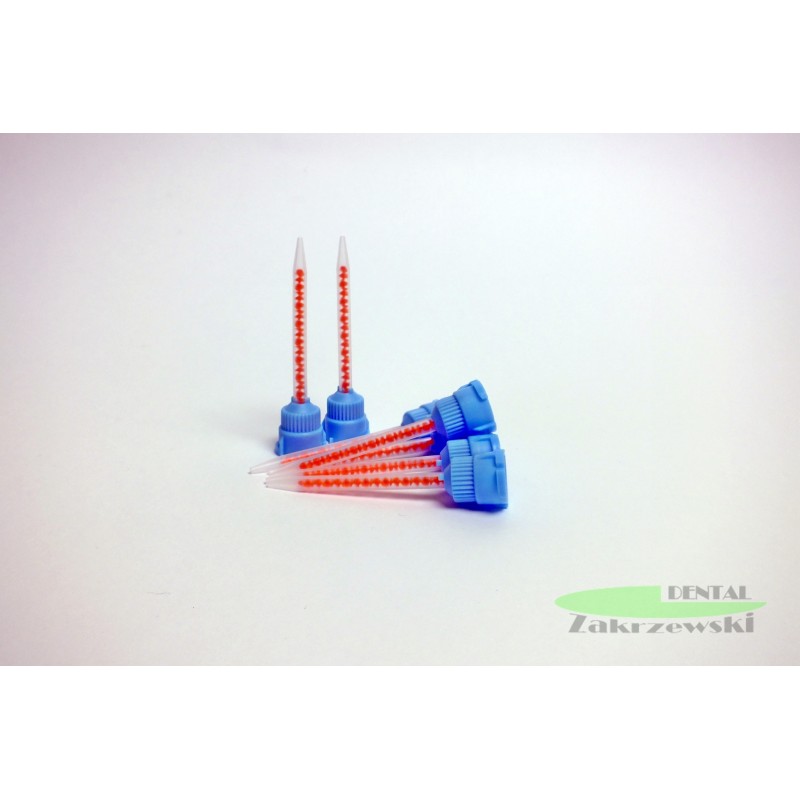 Смешивающий наконечник 4: 1 сине-оранжевый Dentaline