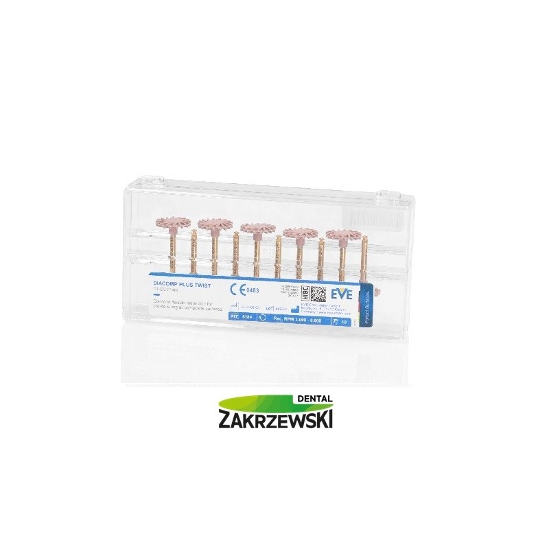 Спиральные резинки Diacomp Plus Twist Pink op.10 шт. ЕВА