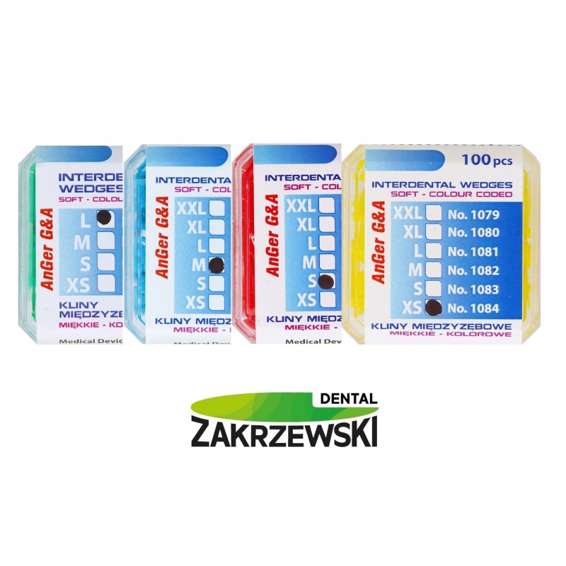 Пластиковые клинья мягкие op.100шт. Anger