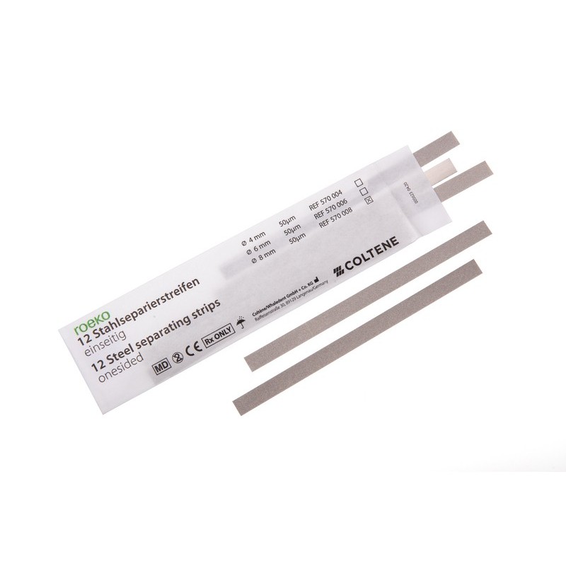 Металлические абразивные полоски 6 мм. op.12шт. Roeko