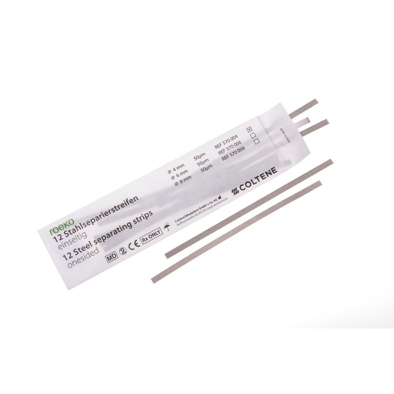 Металлические абразивные полоски 6 мм. op.12шт. Roeko