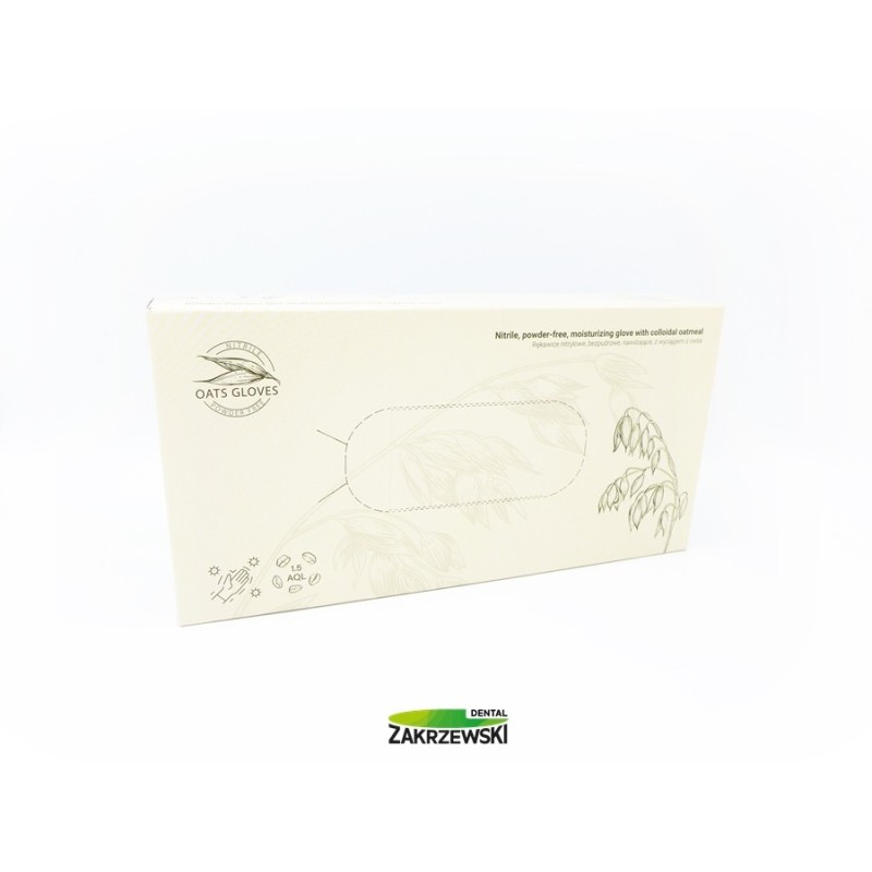 Овсяные нитриловые перчатки op.100 шт. Набросок