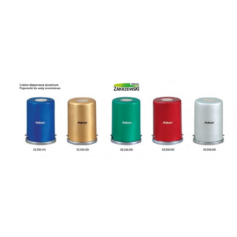 Контейнер для ваты алюминиевый цветной Сокол