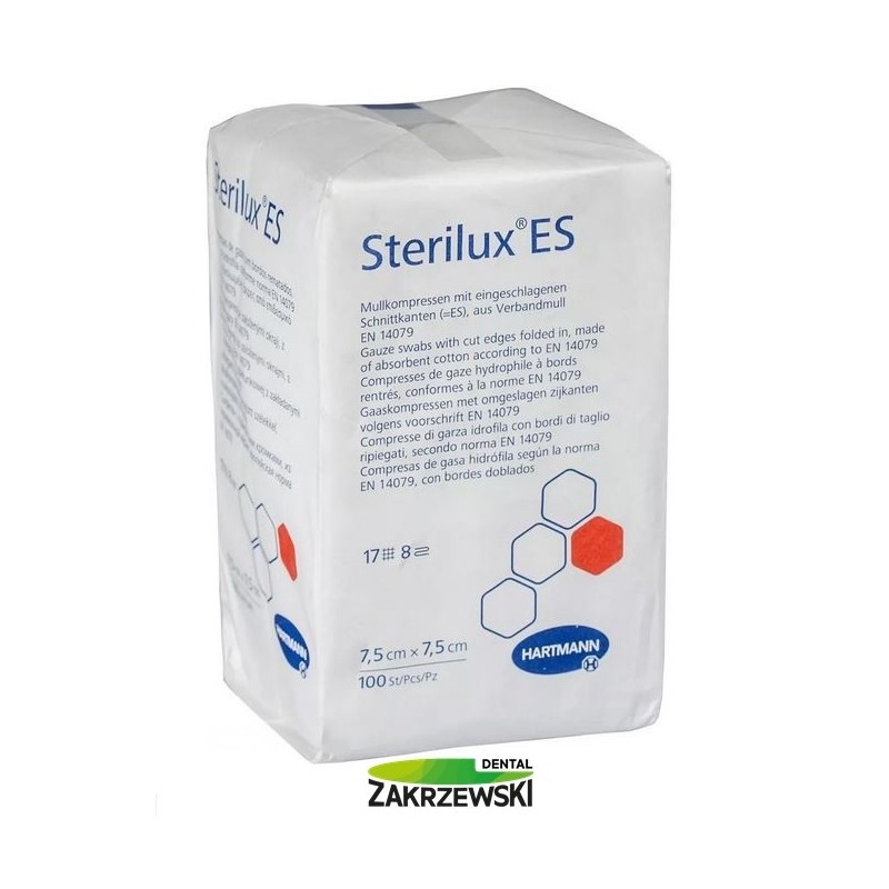 Несъедобные компрессы 7,5х7, 5 см. 13 нит op. 100 шт. Hartman