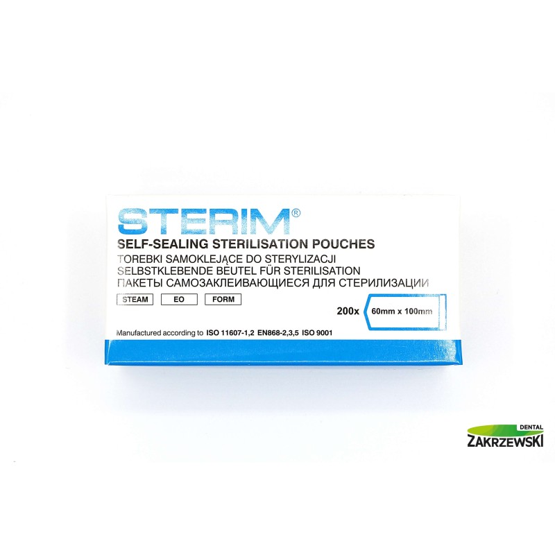 Стерилизационные пакеты 6x10cm op.200шт. Sterim