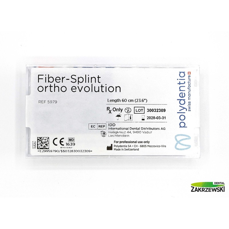 Fiber Splint Ortho Evolution 5979 szer.2 mm.длина 60 см. Polydentia