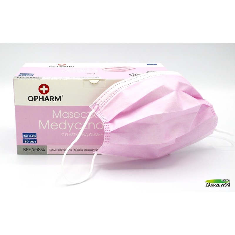 Хирургические маски 3-слойные, цветные op.50 шт. Opharm