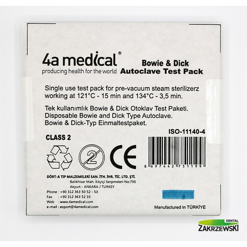 Тест Боуи и Дик для 4amedical стерилизатор управления