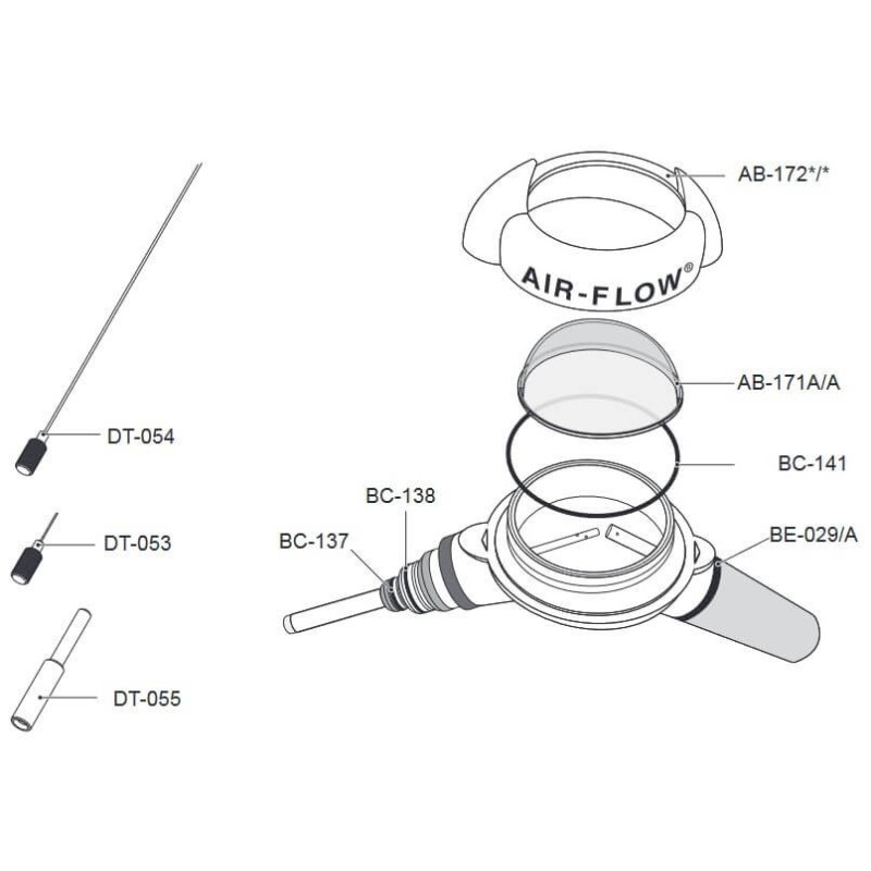 Набор уплотнительных колец EQ157 для пескоструйной машины Handy 2 EMS