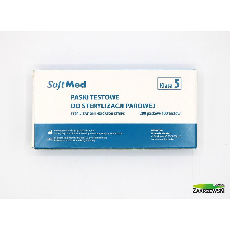 Полоски для контроля стерилизации класс 5 op. 400 тестов SoftMed