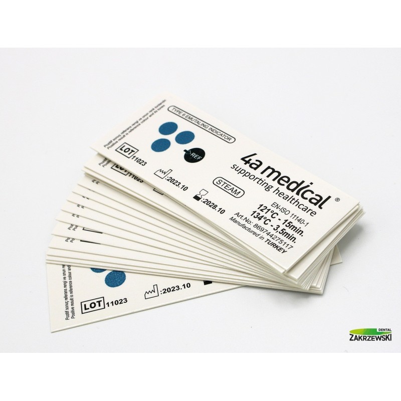 Полоски для контроля стерилизации класс 6 op. 250 шт. 4a medical