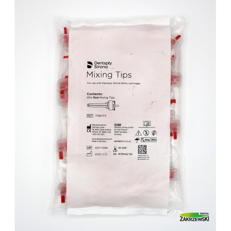 Смесительные наконечники для Aquasil RED Mixing Tips 40 шт. Dentsply