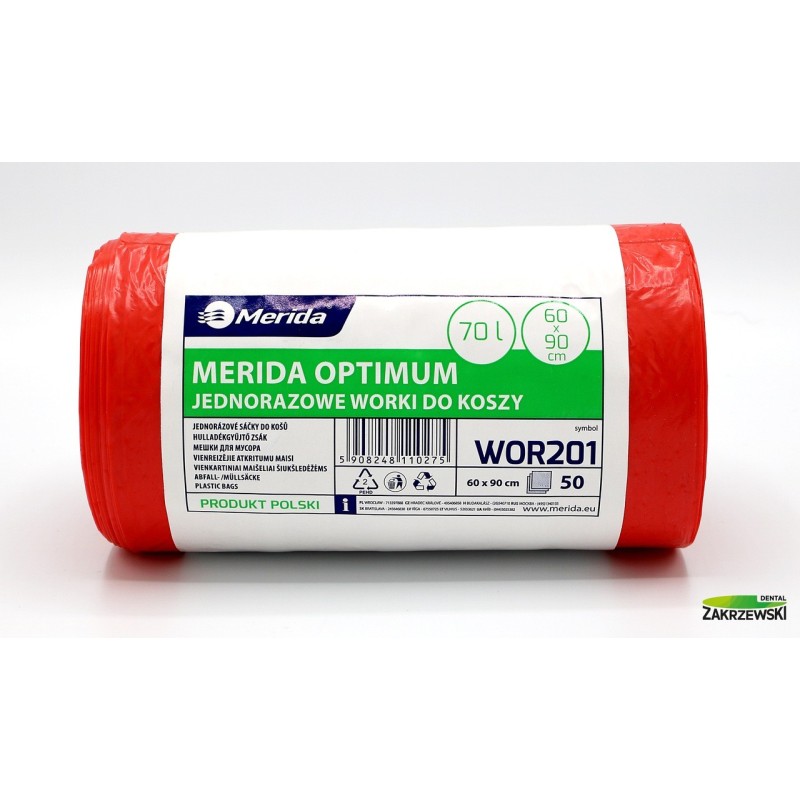 Красные мешки. 70л op. 50 шт. Мерида