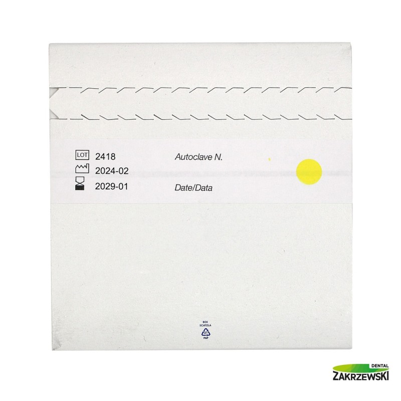 Test Bowie&amp;Dick do kontroli sterylizatora BMS DENTAL