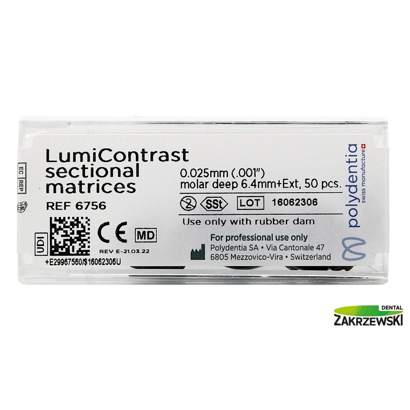 Quickmat LumiContrast ремни для живота 6746 6756 op.50шт. Polydentia