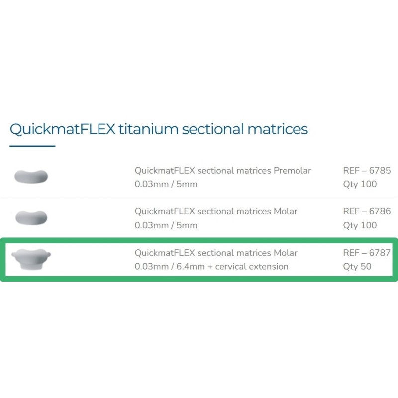 QuickmatFlex полосы с живот. gr.0,03mm op.50шт. Polydentia