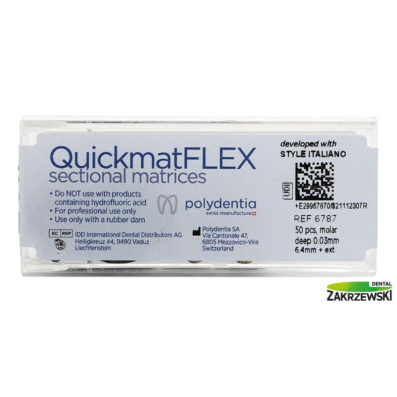 QuickmatFlex полосы с живот. gr.0,03mm op.50шт. Polydentia