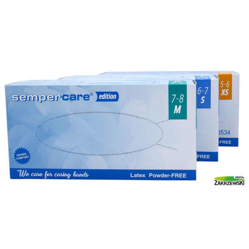 Латексные перчатки без пудры op.100 шт. Земпер