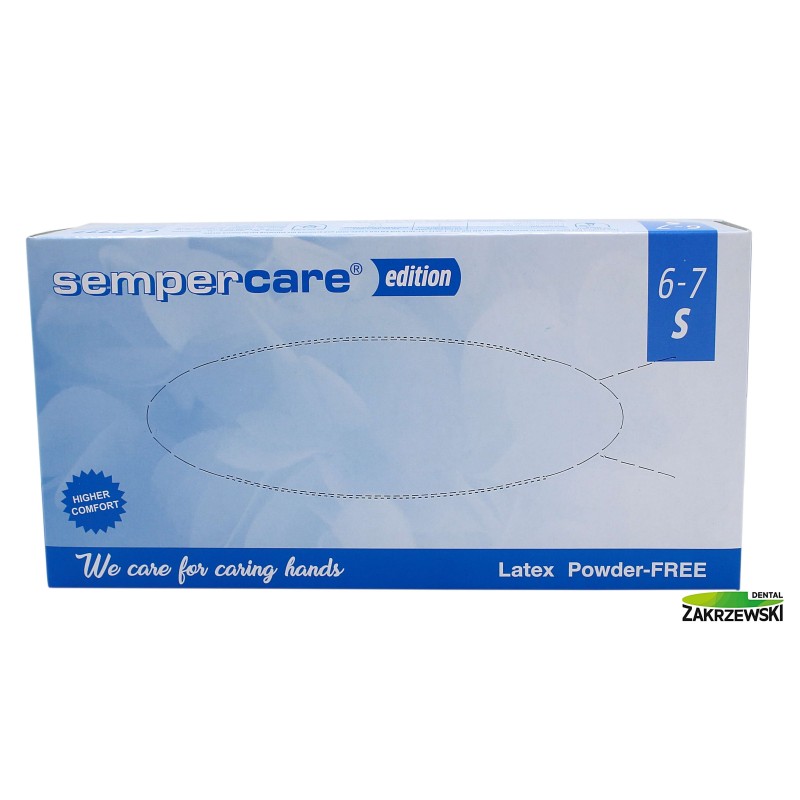 Латексные перчатки без пудры op.100 шт. Земпер