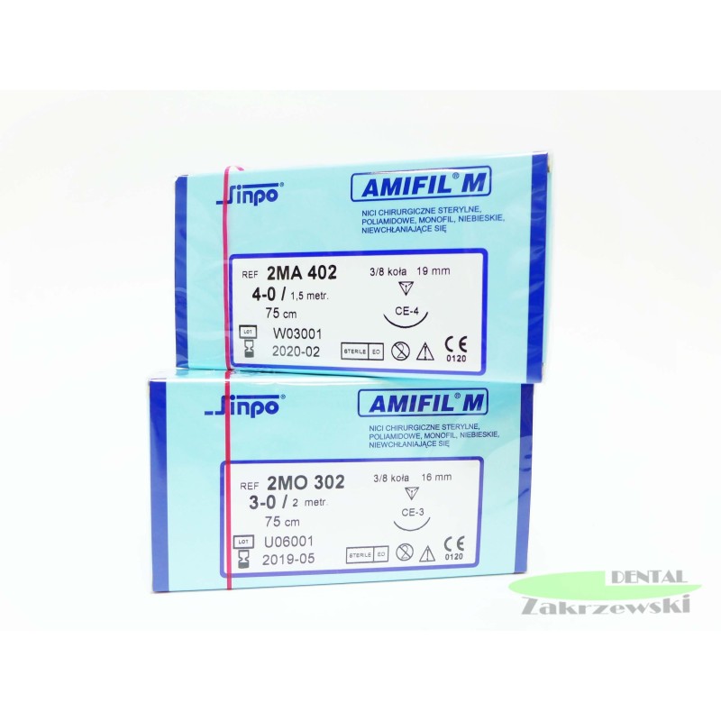 Неабсорбируемые хирургические нити Amifil M 3/0 Sinpo