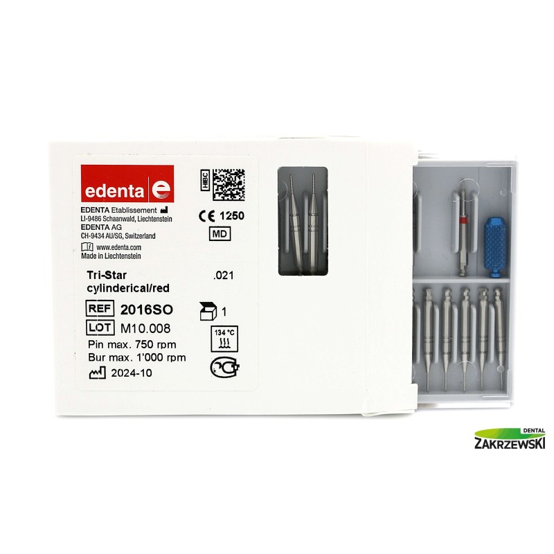 TriStar op.25 шт.+ dryl + ключ Edenta