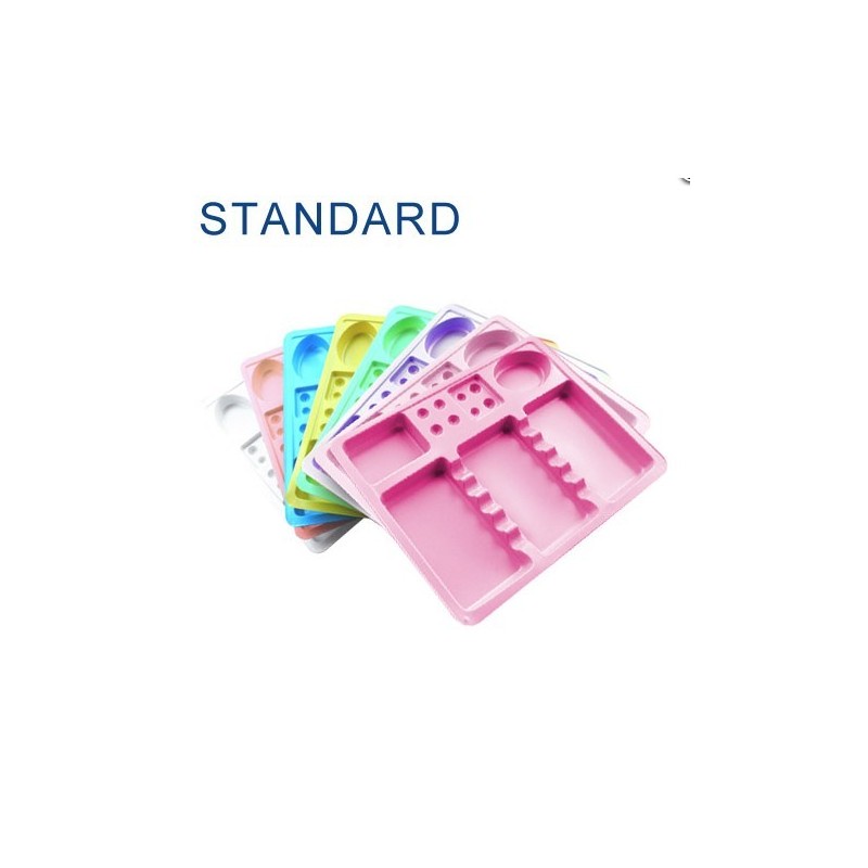 Одноразовые пластиковые цветные лотки op.100 шт. Roteck