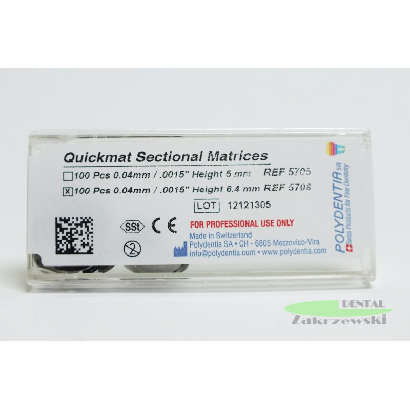 Quickmat умирает толщина 0,04 мм. 5705 5706 op.100 шт. Polydentia