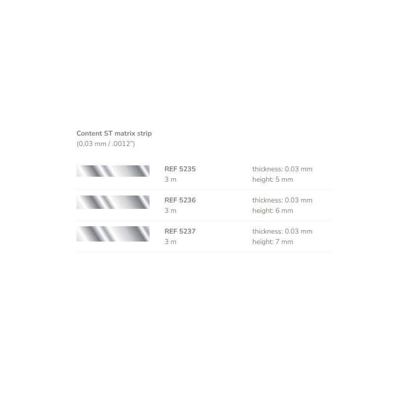 Металлическая полоса Matrix Strip GR. 0, 03 мм длина 3 м. Polydentia